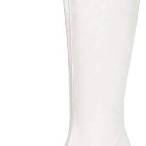 Women's Gogo Boots Knee High Block Heel Square Toe Disco Costume Shoes